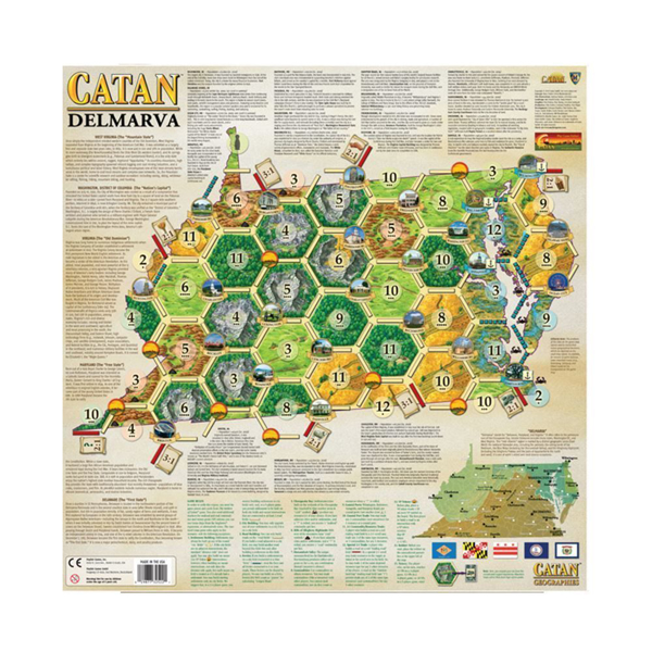 Catan Geographies: West Virginia - Virginia - Maryland – Delaware
