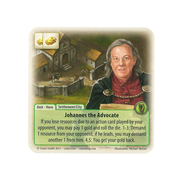 Close-up of one of the game's cards