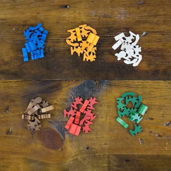 Extra Game Pieces Catan Expansion Traders & BarbariansAll Blue Player Pieces 