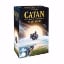 Front of the box of CATAN® Starfarers™ 5 - 6 Player Extension. There's a spaceship floating above earth, with the sun behind it