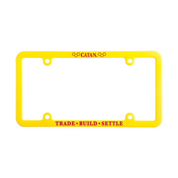 Yellow license plate frame