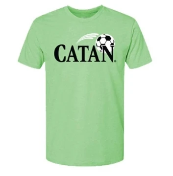 Apple Green Catan Soccer Tee Product Image on white background