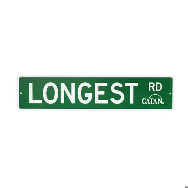 Image of a green sign that says Longest Rd in white