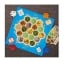 Board of the game Catan Play Board flat on the ground, surrounded by the game's cards and pieces