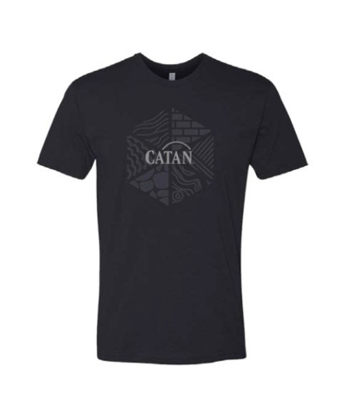 Image of a Catan Hex Tee with a Catan logo on it