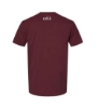 Image of a back Maroon Shirt with a Catan logo on it