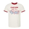 vintage white tee with CAT-ON graphic