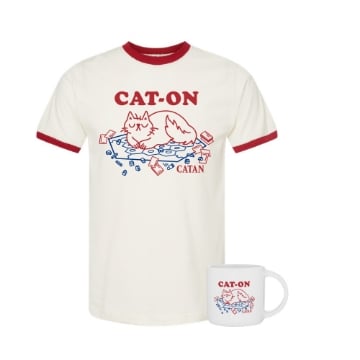 CAT-ON Shirt and CAT-ON Hat