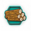 CATAN wood clog charm