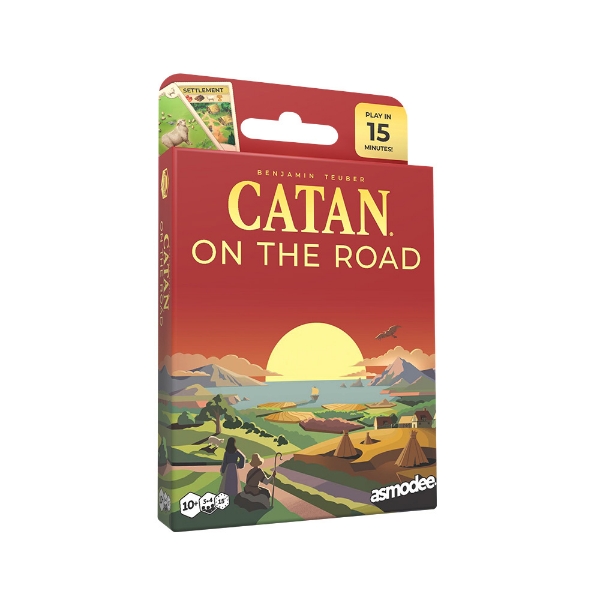 Angled front view of CATAN - On the Road box.